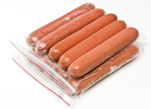 mockup of merguez sausage packaging.