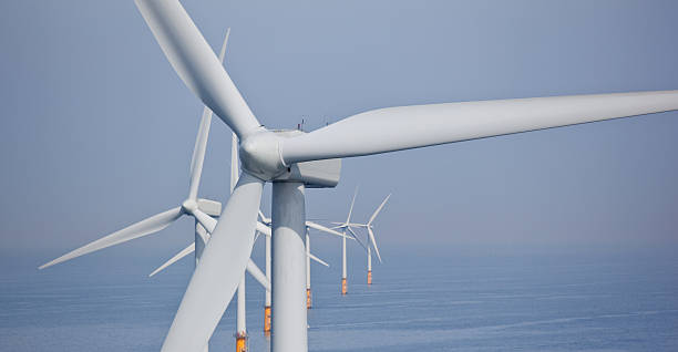istock Wind turbine at sea 157649262
