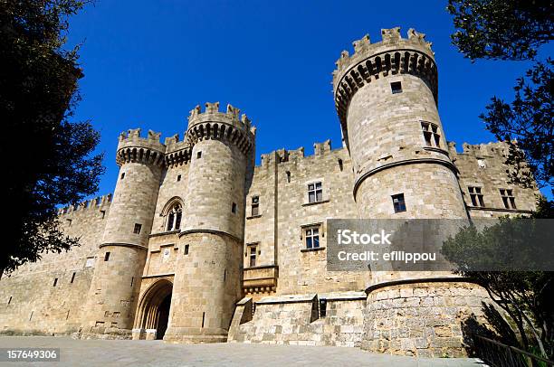 Rhodes Medieval Knights Castle Palace Stock Photo - Download Image Now - Rhodes - Dodecanese Islands, Castle, Greece