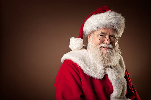 Pictures of Real Santa Claus stock photo