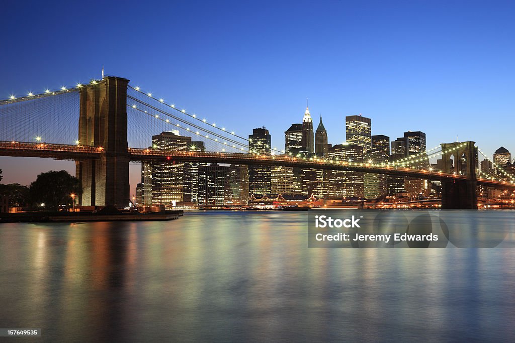 Pont de Brooklyn, à New York - Photo de New York City libre de droits