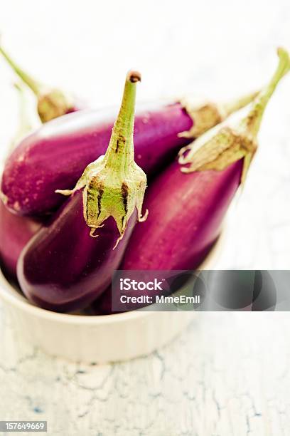 Eggplants Stockfoto und mehr Bilder von Aubergine - Aubergine, Farbbild, Fotografie