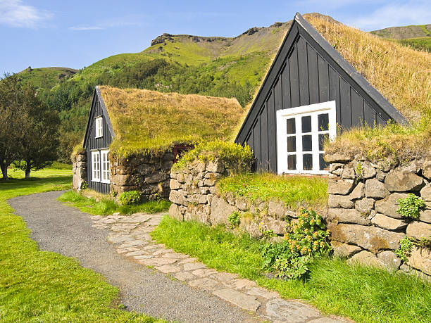 istock Icelandic turf houses 157649745