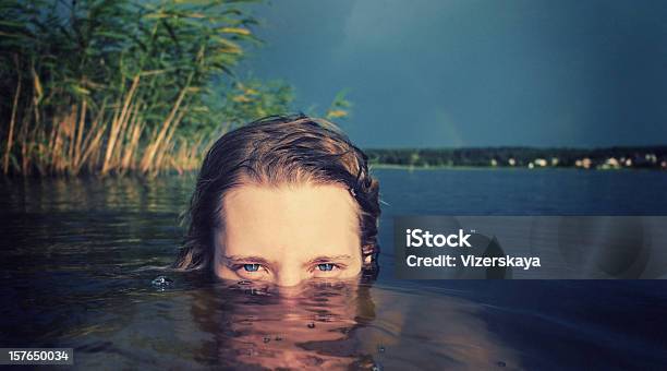 Women In Water Closeup Stock Photo - Download Image Now - One Woman Only, River, Women