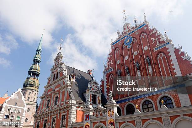 Riga Latvia Stock Photo - Download Image Now - Blue, Building Exterior, Built Structure