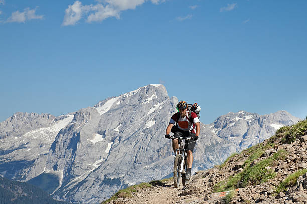 istock Scenic Marmolada biking, South Tyrol 157650478