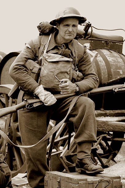 Dunkirk Soldier. stock photo