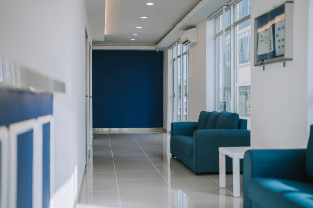 Modern reception in hospital. Interior concept