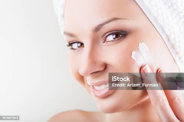 Face Cream Stock Photo - Download Image Now - Adult, Adults Only, Applying