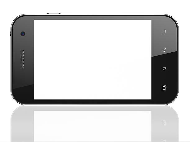 istock Beautiful smartphone on white background. Generic mobile smart phone 157651344