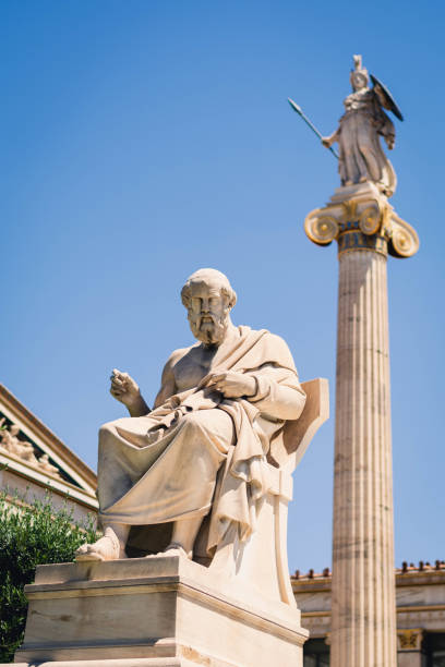 istock sculpture of the philosopher Plato in Athens. 1576528028