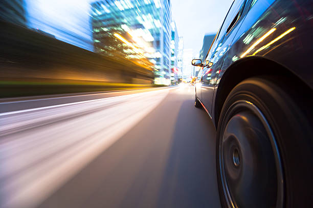 istock Driving in the sunset city. 157653663