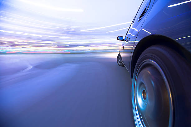 istock Driving in the sunset city. 157653665
