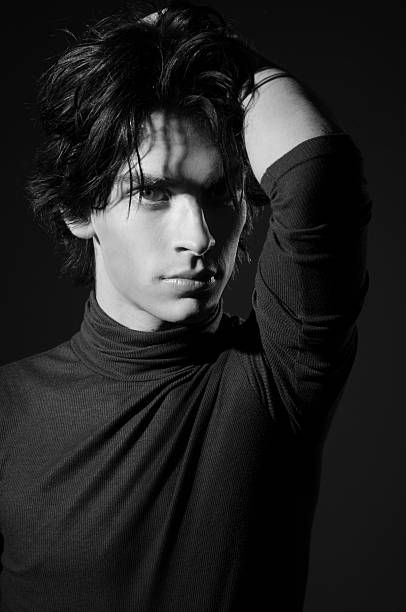 istock black and white photo of hansome young man 157653961