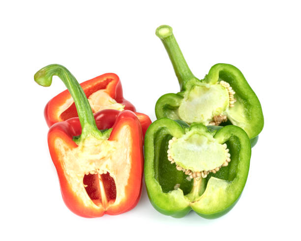 istock red green sweet bell pepper sliced isolated on white background 1576541427
