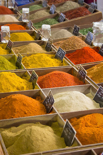istock Some different spices in a provencal market 157654257