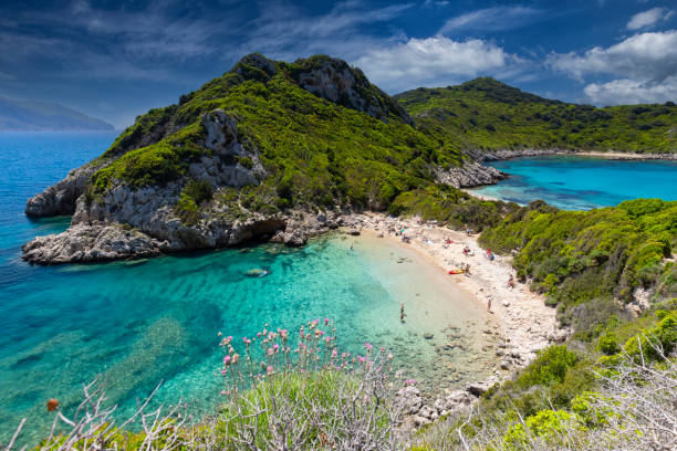 istock Beautiful summer panoramic seascape in Porto Timoni 1576577333