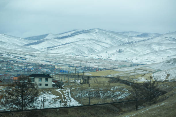 The Trans-Siberian Railroad in Ulaanbaatar, Mongolia
