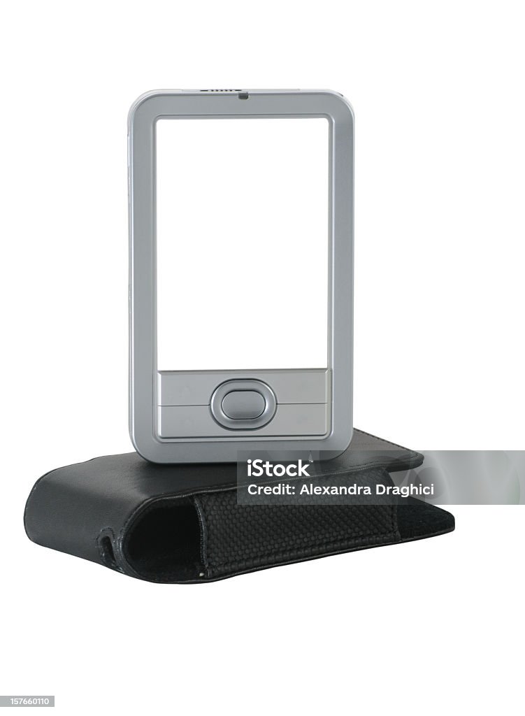 Generyczne urządzenia PDA i skórzany futerał z dwóch OBRZYNEK Ścieżki - Zbiór zdjęć royalty-free (Akcesorium osobiste)