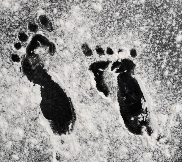 istock Foot print on flour 1576661033