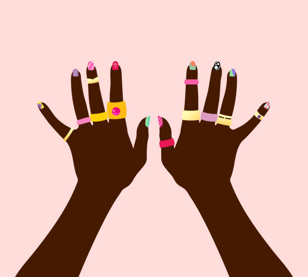 1,800+ Nail Art Stock Illustrations, Royalty-Free Vector Graphics