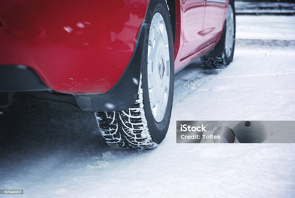 Winter tyres Winter tyres. Element of design. Black Color Stock Photo
