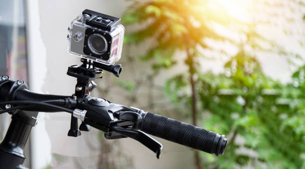 istock Bike Mounted Action Camera, Shockproof Waterproof Camera 1576687430