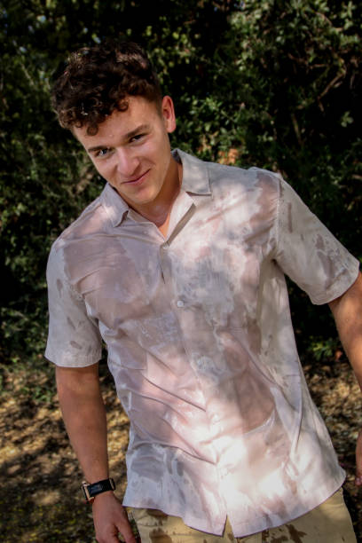 Handsome young man outdoor fashion portrait.