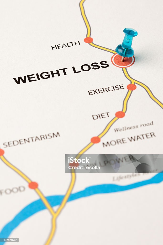 Потеря веса в качестве целевых - Стоковые фото Диета роялти-фри