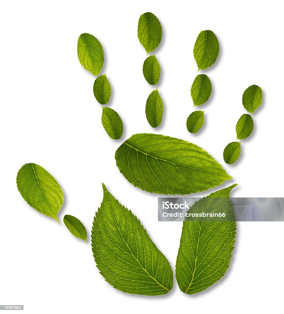 Marca da mão-impacto ecológico conceito - Foto de stock de Marca da mão royalty-free