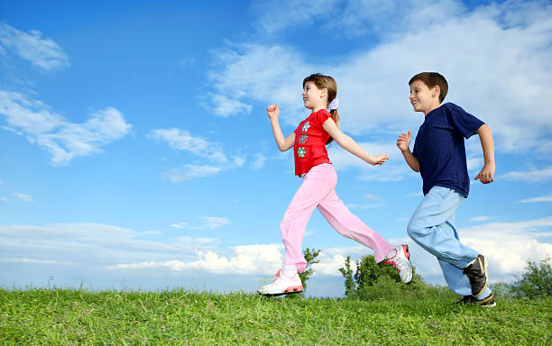 istock Children running outdoor. 157672183