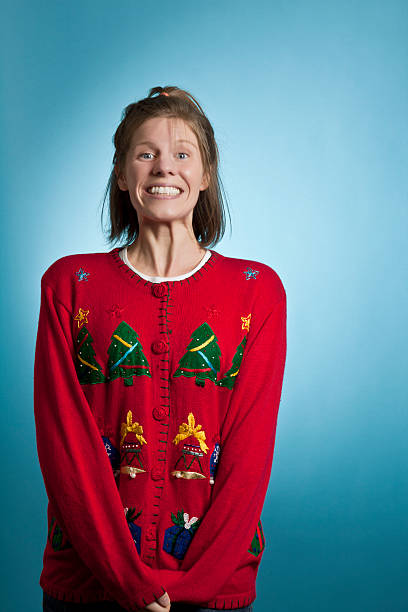 istock Super Excited Sweater Girl 157672598