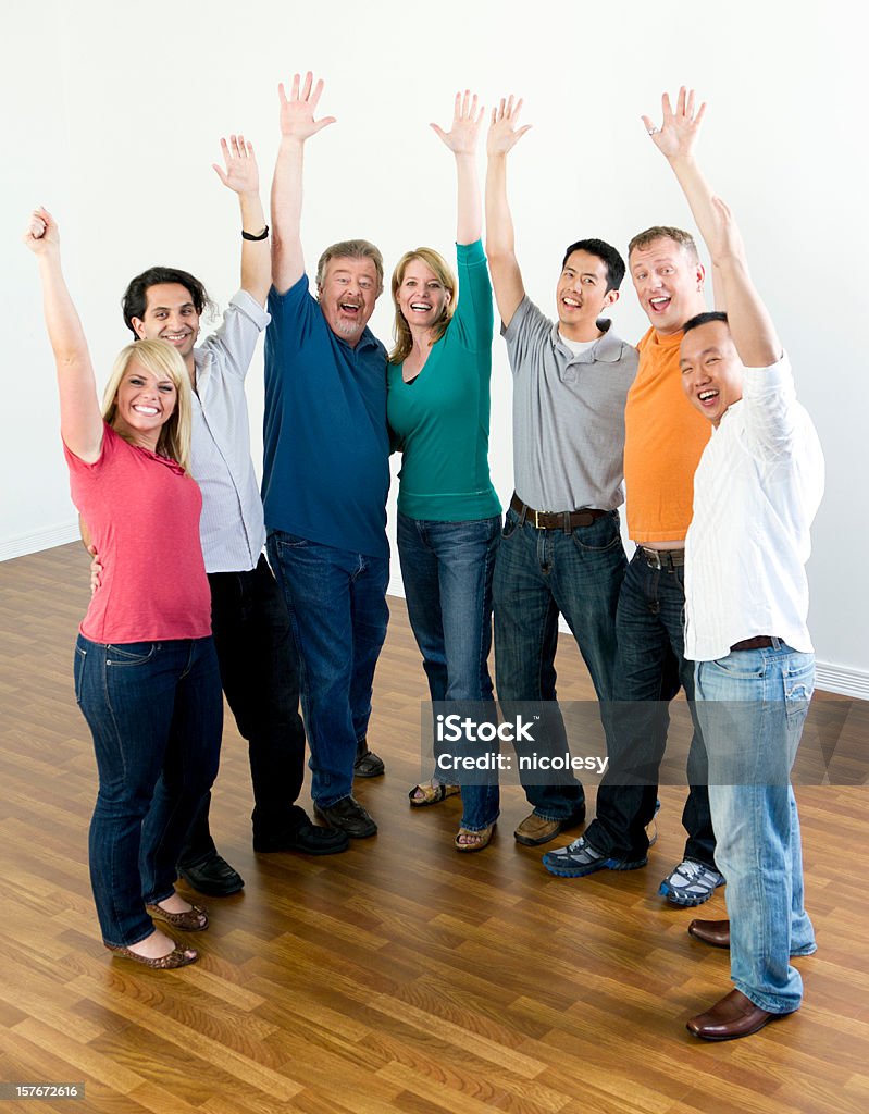 Groupe de gens heureux - Photo de Jeans libre de droits