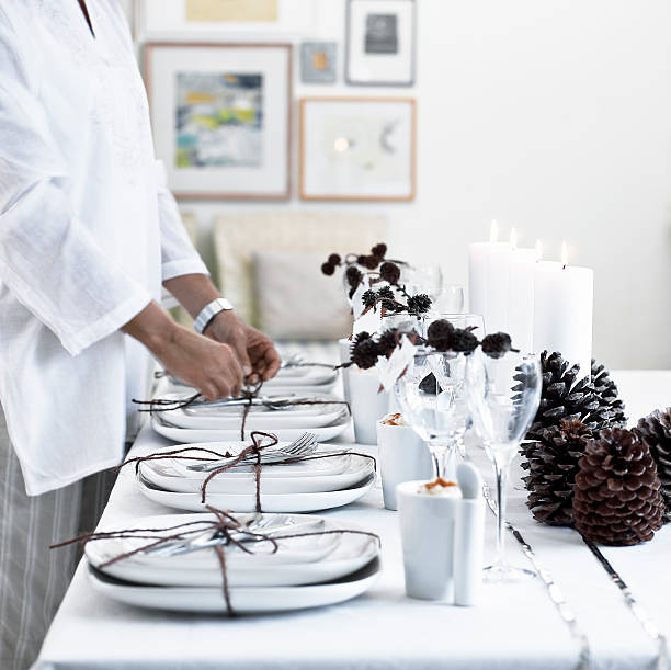 Tablesetting stock photo