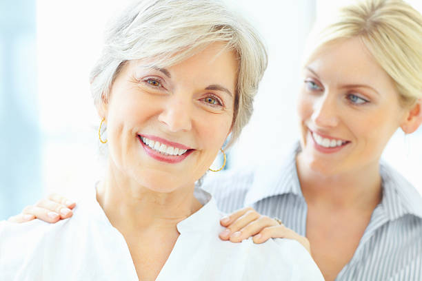 istock Smiling mother and young daughter having a good time 157672772