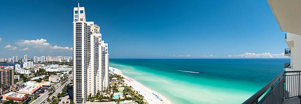 istock panoramic view of the skyline in Miami, Florida 157672870