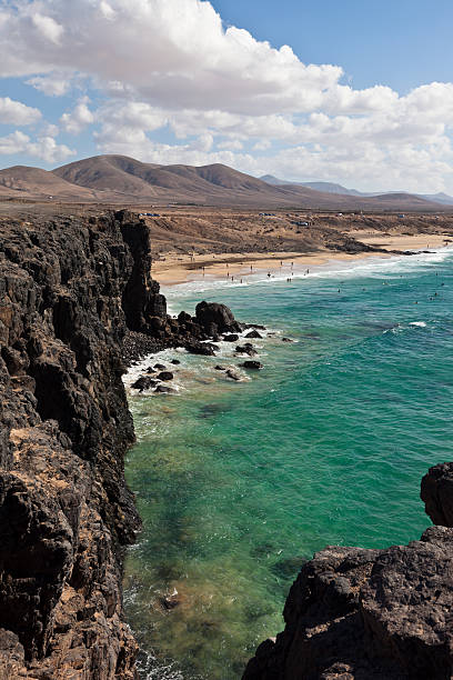 fuerteventura litoral (el cotillo - el cotillo imagens e fotografias de stock