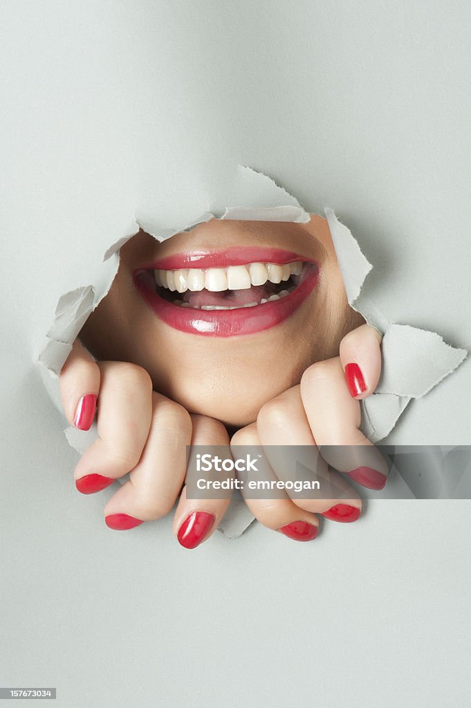 Sexy sourire - Photo de En papier libre de droits