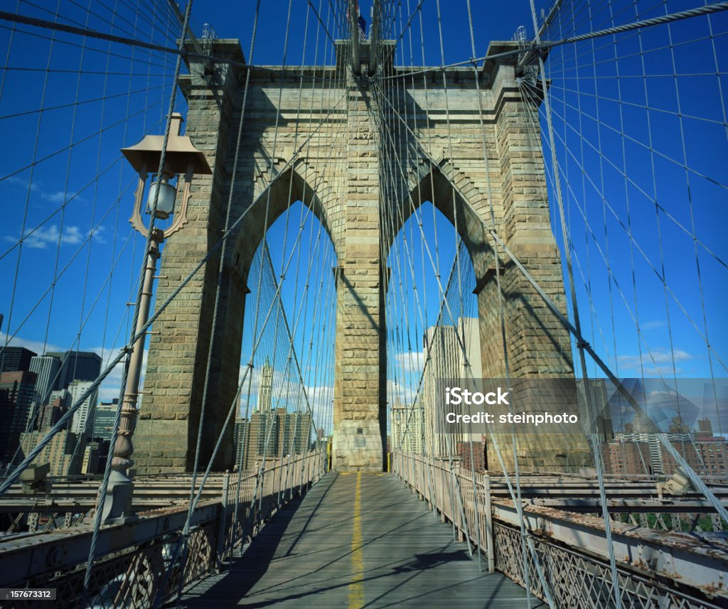 Ponte di Brooklyn - Foto stock royalty-free di Brooklyn - New York