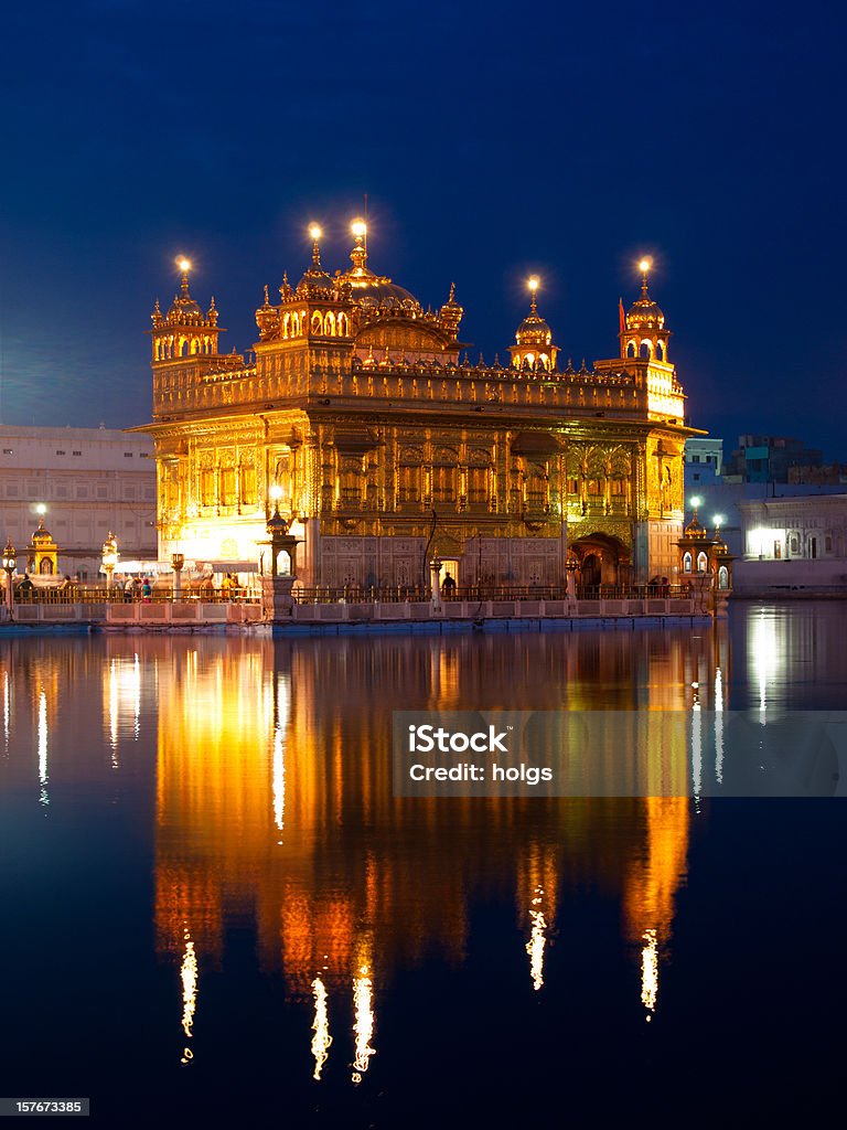 Templo Dourado de Amritsar, na Índia - Foto de stock de Templo Dourado - Amristar royalty-free