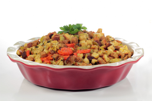 A meatless/vegetarian version of holiday stuffing