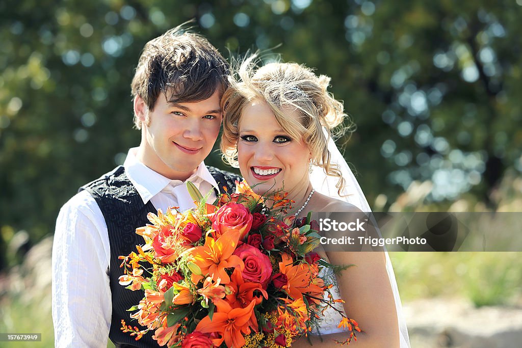 Atraente fotografias de casamento - Royalty-free Casamento Foto de stock