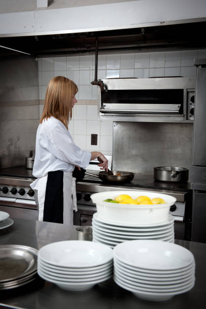 istock Women in Commercial Kitchen 157674691