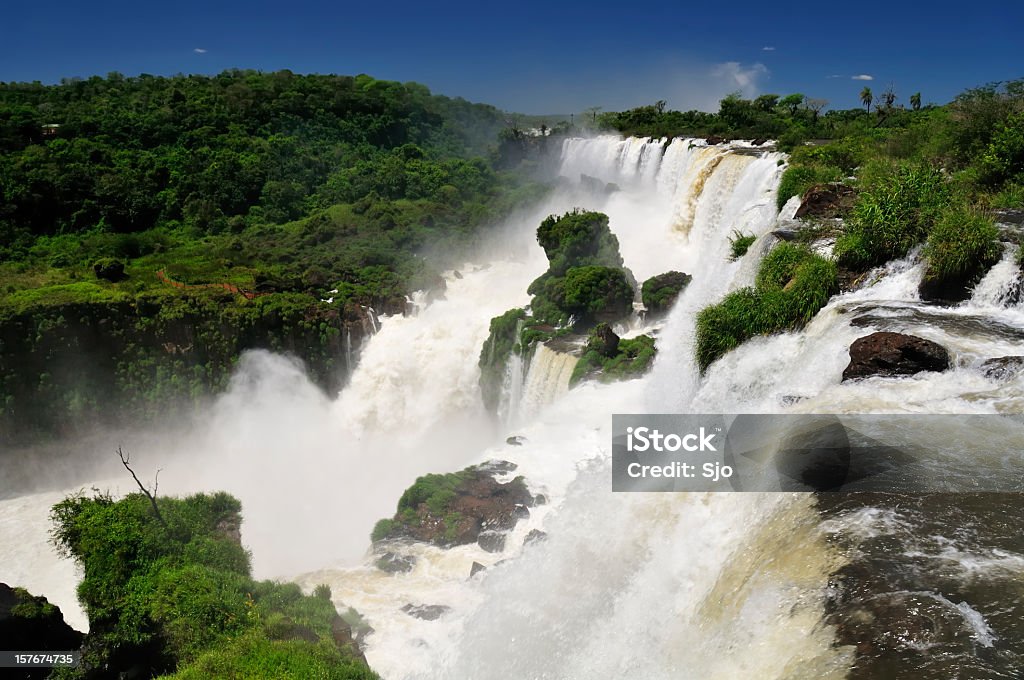 Cascate di Iguazu - Foto stock royalty-free di Acqua