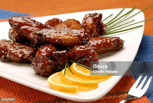 Chicken Wings Stock Photo - Download Image Now - Barbecue - Meal, Barbecue Chicken, Barbeque Sauce