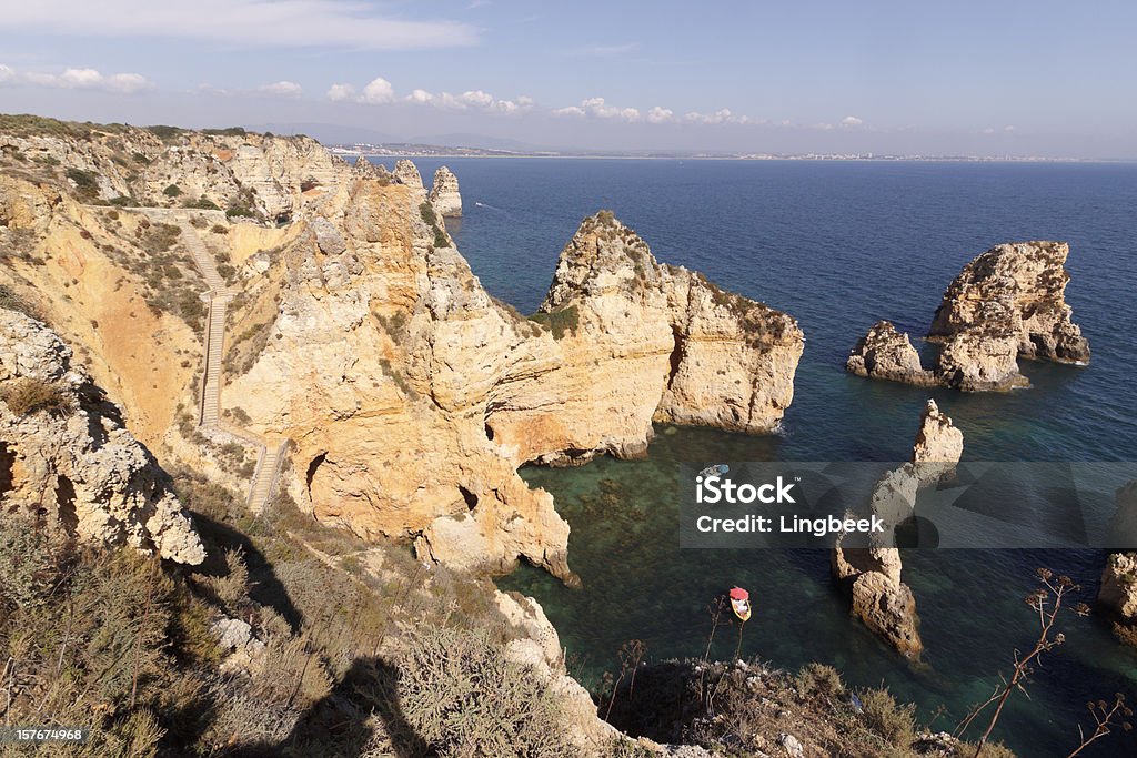 Ponta da Piedade a Lagos, Algarve, Portogallo - Foto stock royalty-free di Acqua