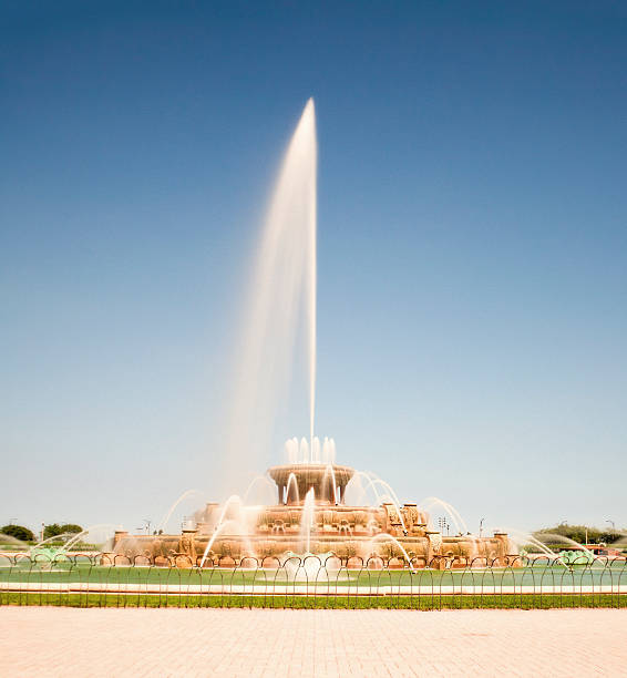 fountain - grant park stok fotoğraflar ve resimler