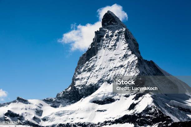 Matterhorn Schönster Berg Der Alpen Stockfoto und mehr Bilder von Eisberg - Eisgebilde - Eisberg - Eisgebilde, Spalte, Alpen