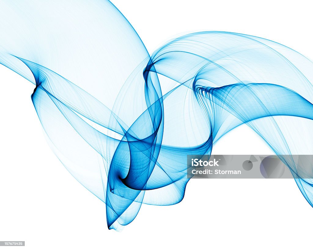 Abstrato azul suave de curvas de fumaça - Foto de stock de Plano de Fundo royalty-free