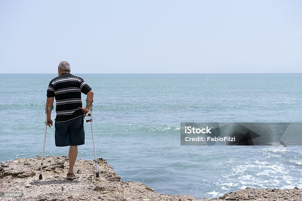 Behinderten Mann. - Lizenzfrei Amputiert Stock-Foto